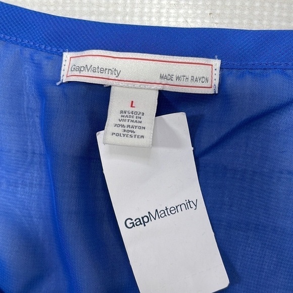 Gap maternity T-shirt blue scoop neck NWT Large - Picture 2 of 11